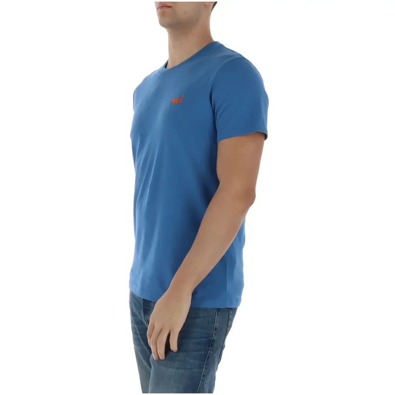 T-shirt pour Hommes Superdry Bleu Clair Manches Courtes Coton M1011245A