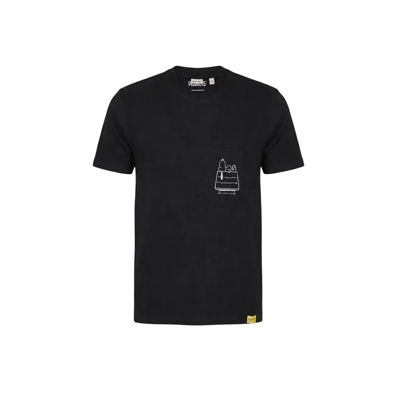 T-shirt pour Hommes Only & Sons Coton Noir Col Rond - 22038044