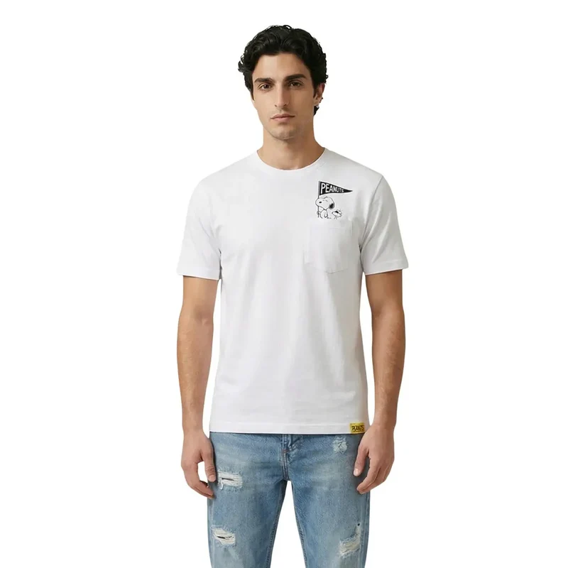T-shirt pour Hommes Only & Sons Coton Noir Col Rond - 22038044