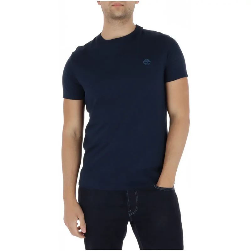T-shirt pour Hommes Timberland Vert Manches Courtes Coton TB0A2BPR