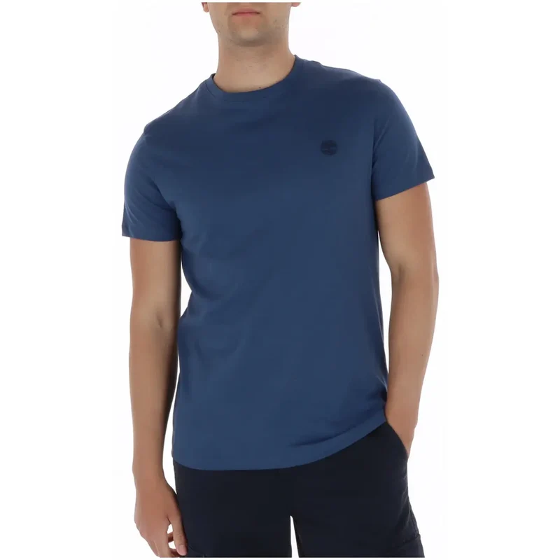 T-shirt pour Hommes Timberland Vert Manches Courtes Coton TB0A2BPR