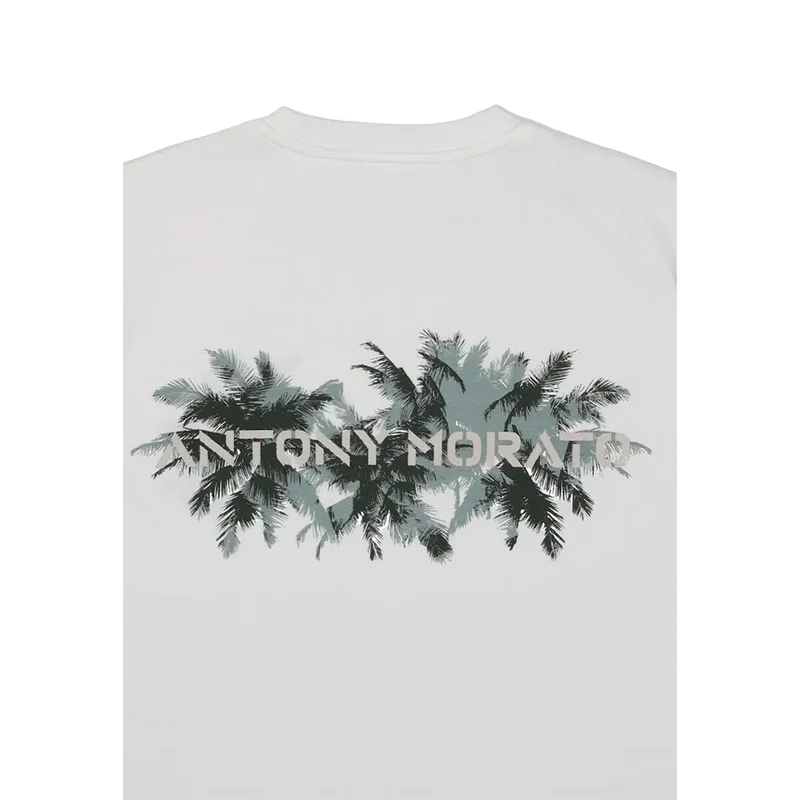T-shirt pour homme Antony Morato Blanc à Imprimé Coton MMKS02632