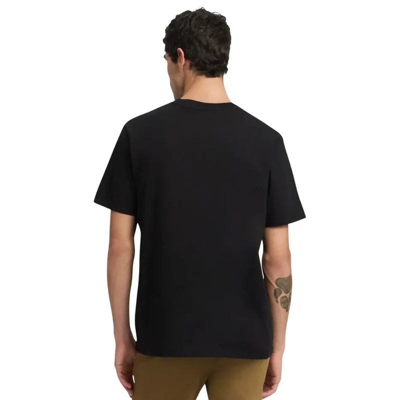 T-shirt à manches courtes col rond noir pour hommes Replay M3097
