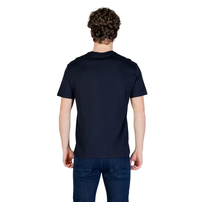 T-shirt pour Homme Armani Exchange Bleu Manches Courtes Coton