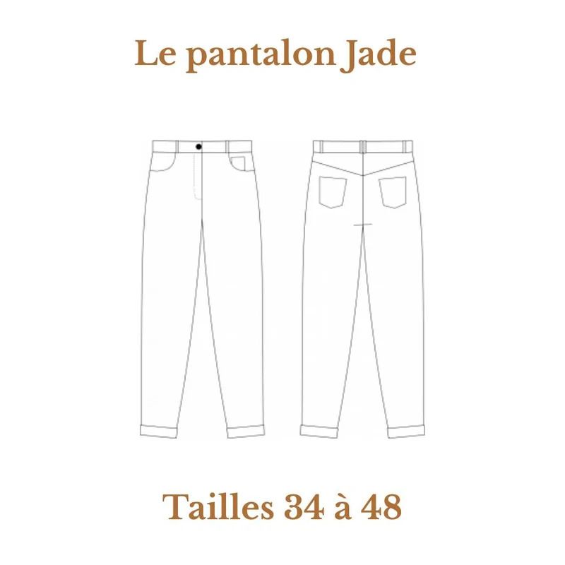 PATRON DE COUTURE PDF | Pantalon Jade | Cha’Coud | BILINGUE (FR/EN)