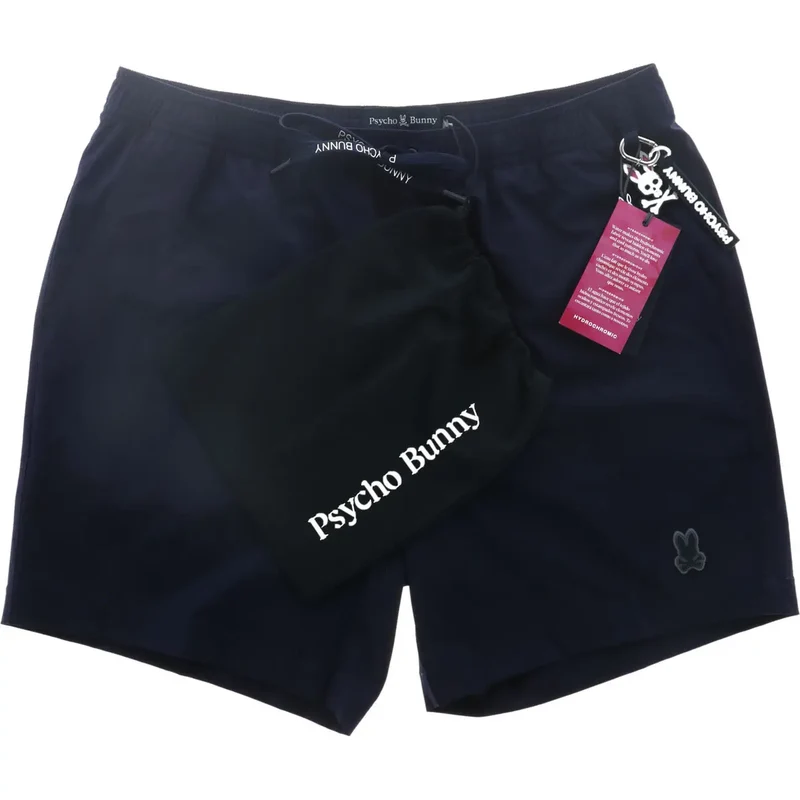 Maillots de bain pour homme Psycho Bunny en polyester bleu, poches, B6W453F200