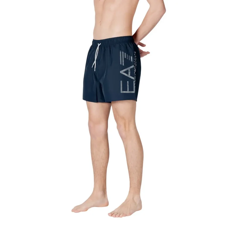 Maillots de bain en polyester bleu pour homme avec lacets EA7, 7M000550 AF14497