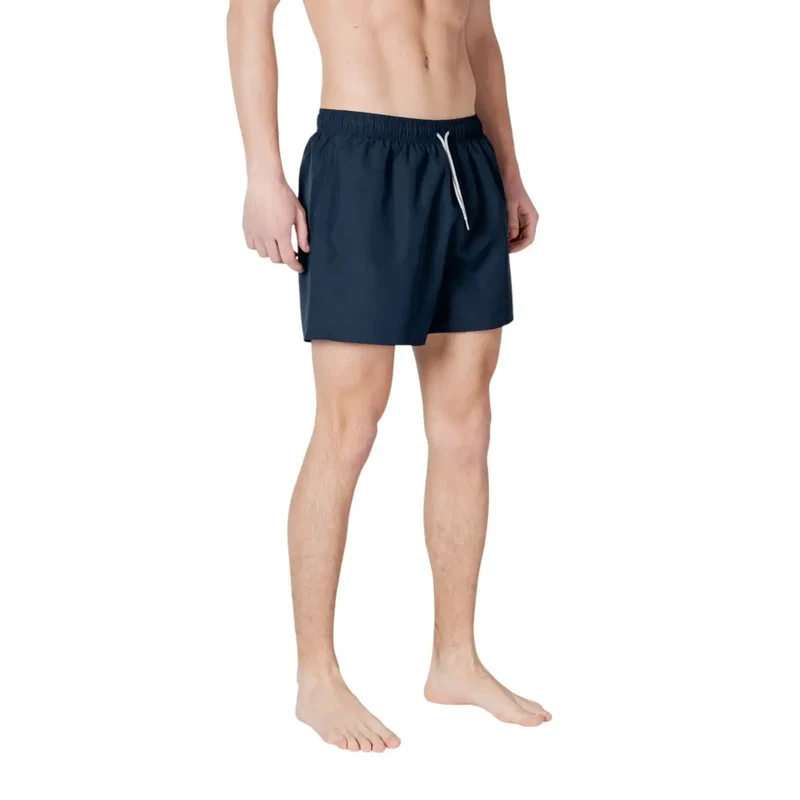Maillots de bain en polyester bleu pour homme avec lacets EA7, 7M000550 AF14497