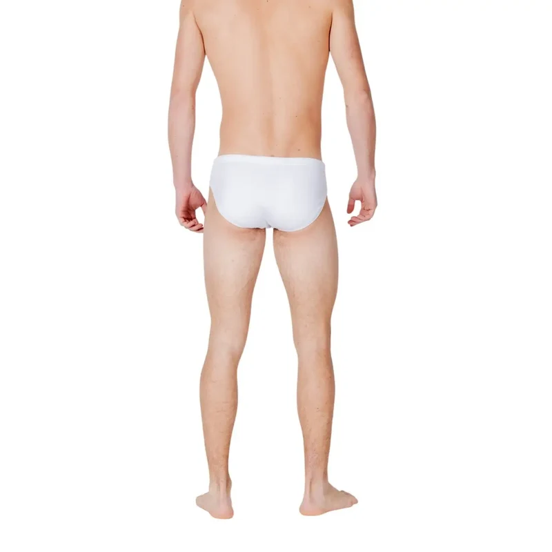 Maillots de bain pour homme EA7 blanc unis en polyester