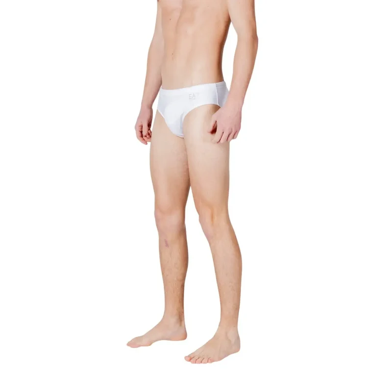 Maillots de bain pour homme EA7 blanc unis en polyester