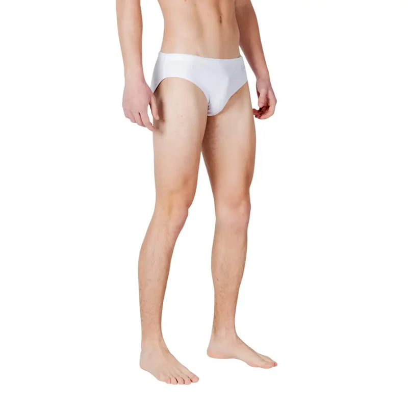 Maillots de bain pour homme EA7 blanc unis en polyester