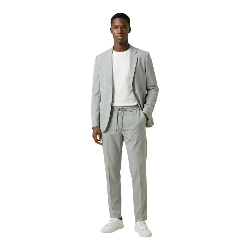 Pantalons gris pour hommes Antony Morato en polyester viscose