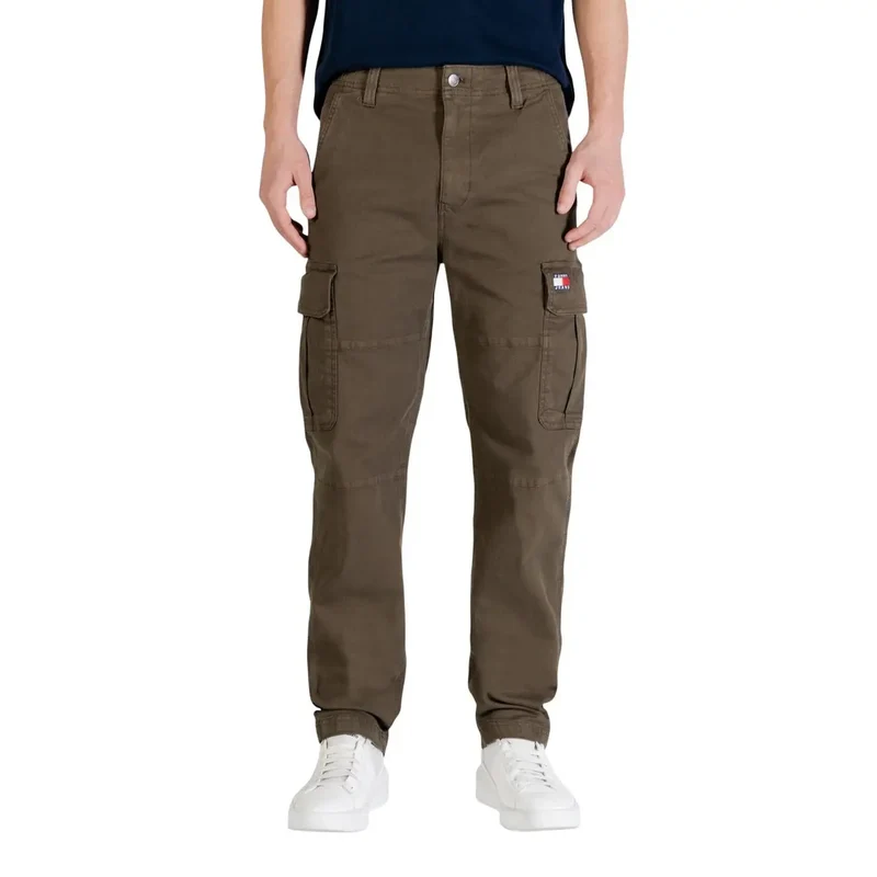 Jeans pour Hommes Tommy Hilfiger Vert Coton Biologique Pantalons