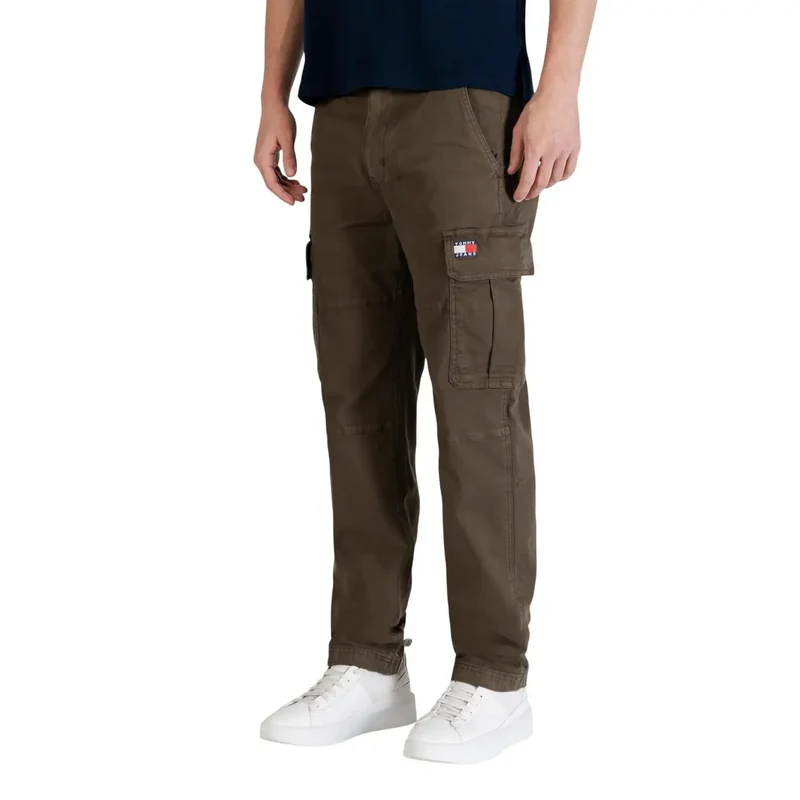 Jeans pour Hommes Tommy Hilfiger Vert Coton Biologique Pantalons