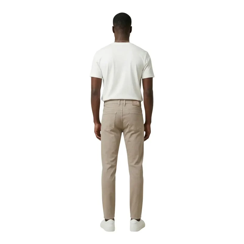 Pantalons Homme Jeckerson Beige Mélange de Coton Piqué JUPPA077