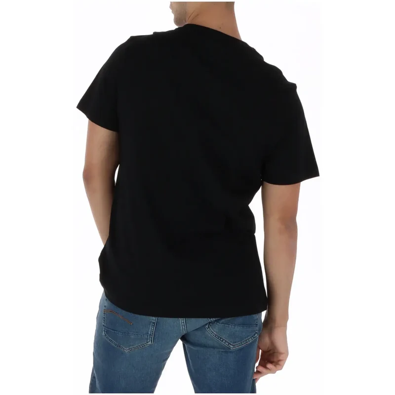 T-shirt pour hommes Psycho Bunny Coton noir Col rond MT0200249