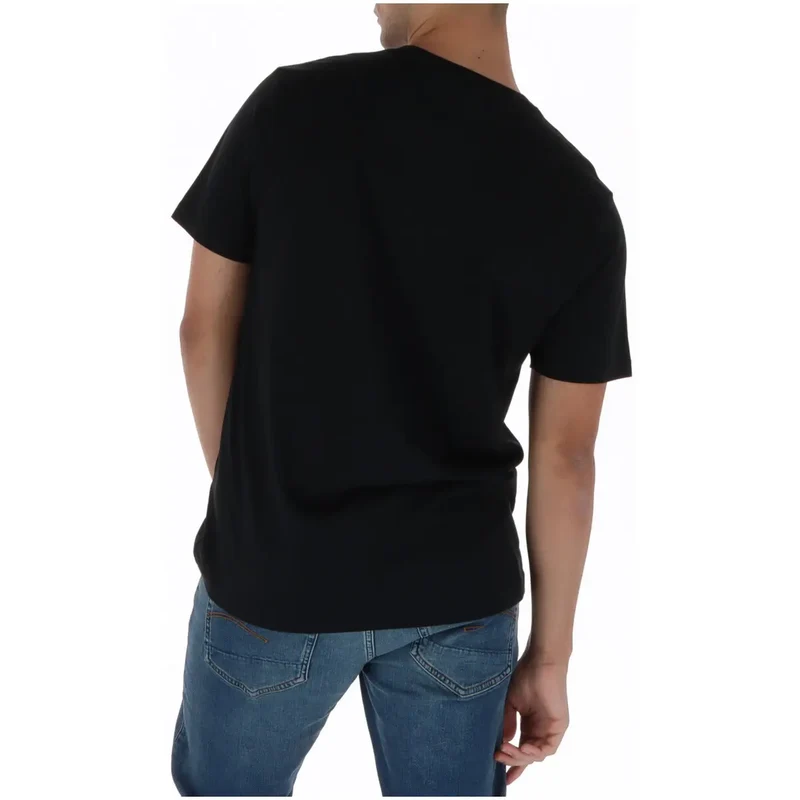 T-shirt pour Hommes Psycho Bunny Noir Col Rond 100% Coton