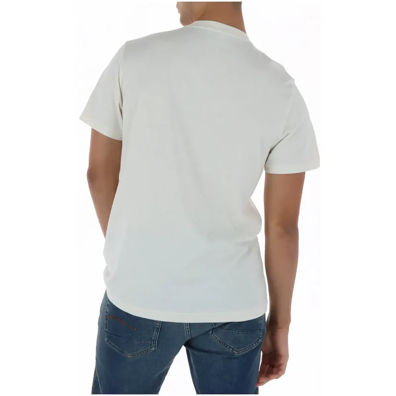 T-shirt pour Hommes Psycho Bunny Blanc Col Rond Coton MT0200228