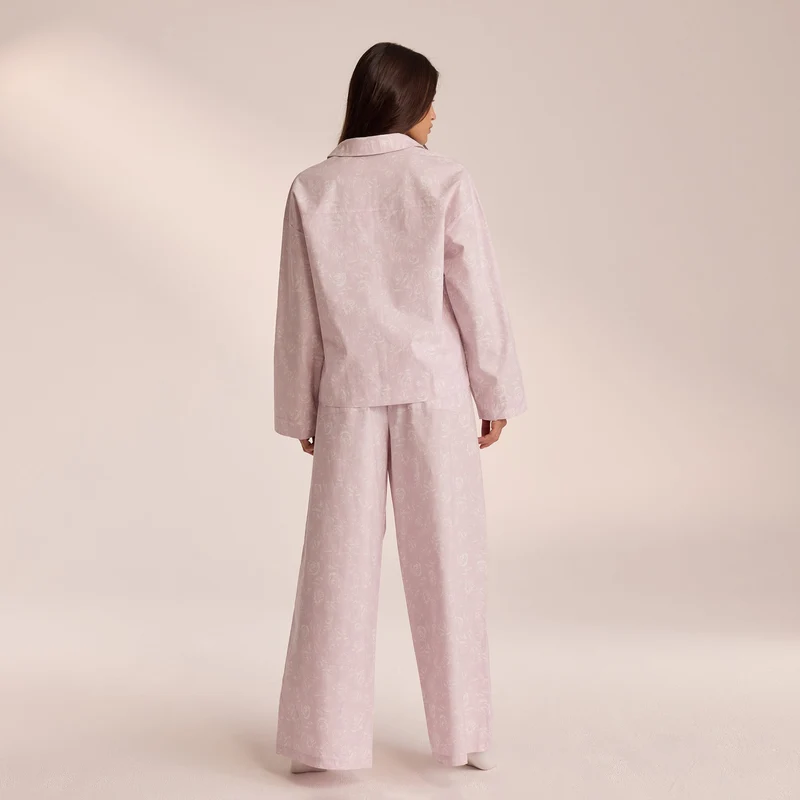 Pantalon de Pyjama en Coton - Lilas