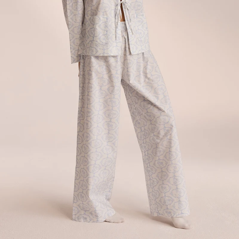 Pantalon de Pyjama en Coton - Bleu