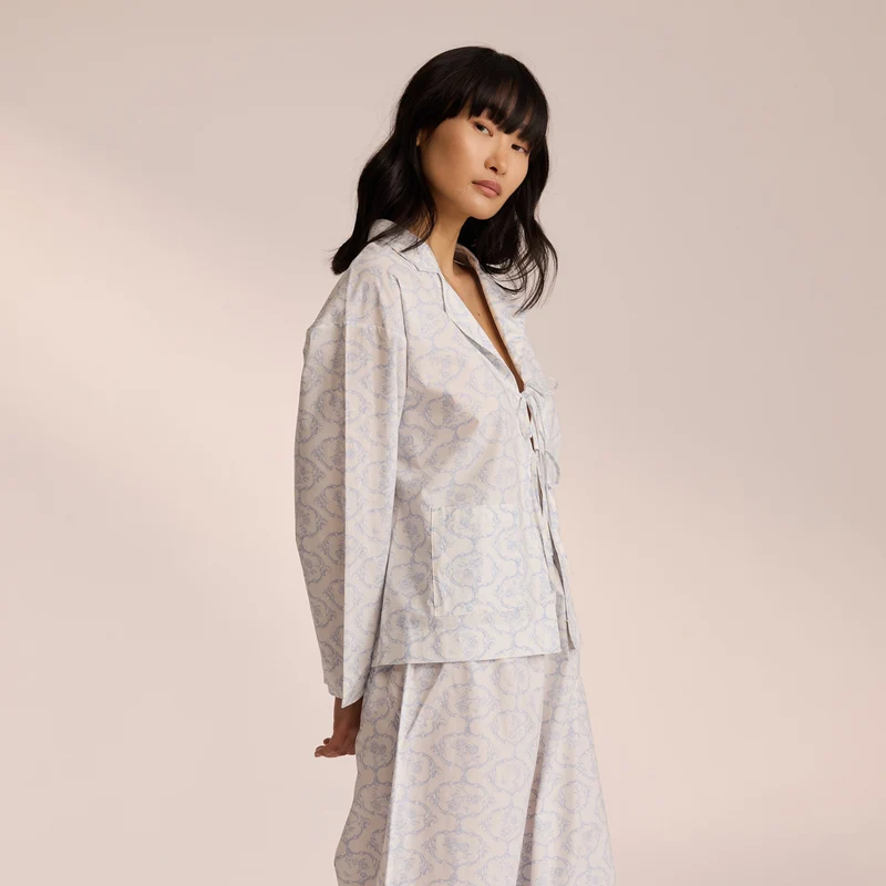 Chemise de Pyjama en Coton - Bleu