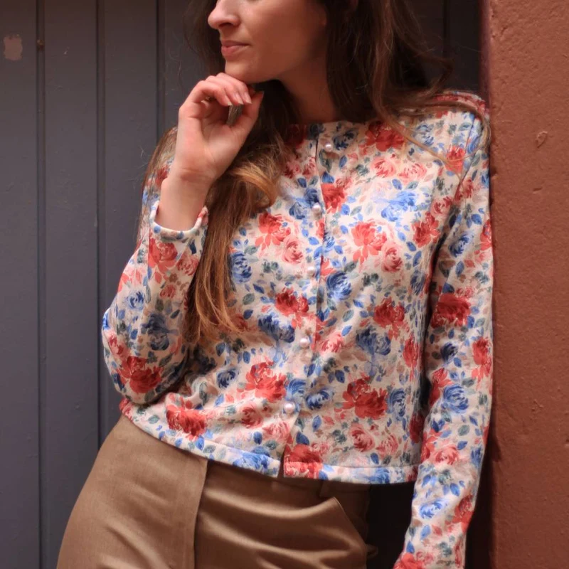 PATRON DE COUTURE PDF | Cardigan Isalys | Cha’Coud | BILINGUE (FR/EN)