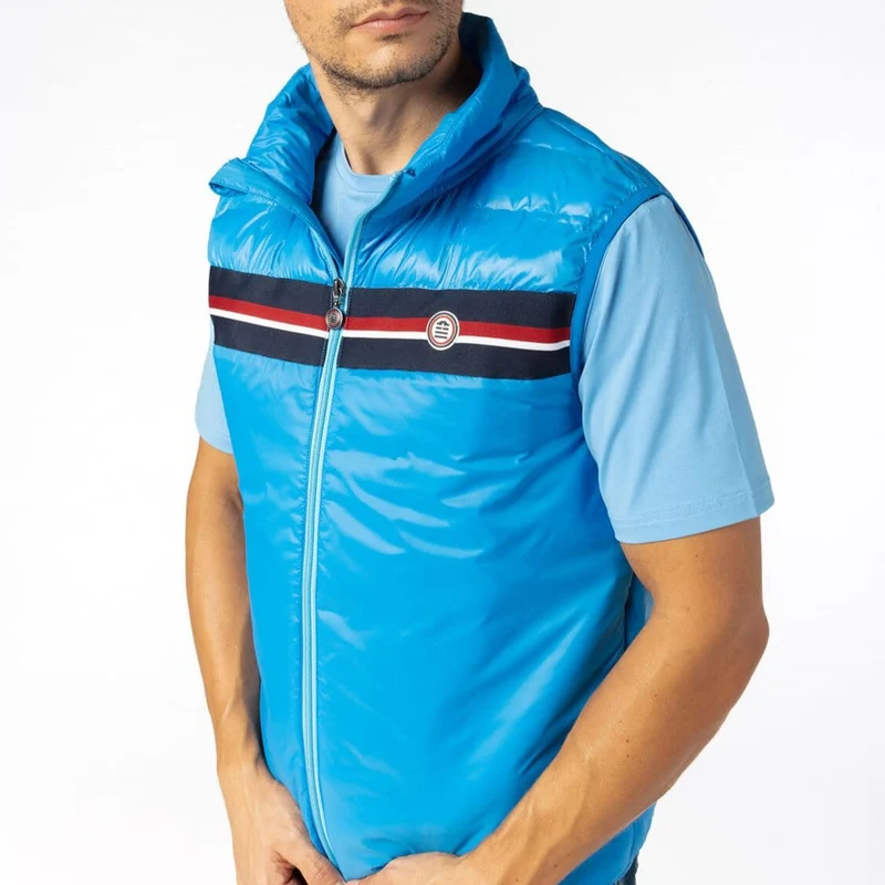 Doudoune sans manches bleu azur SBPLAY