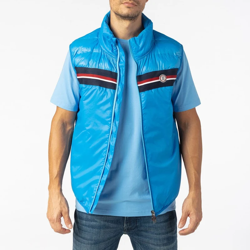 Doudoune sans manches bleu azur SBPLAY