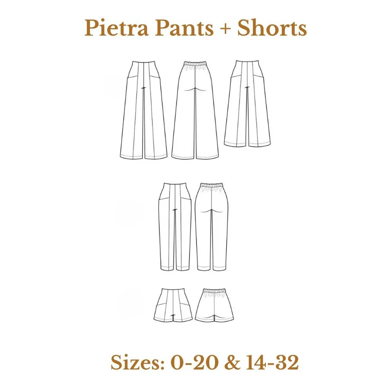 PATRON DE COUTURE PDF | Pantalon & shorts Pietra | Closet Core