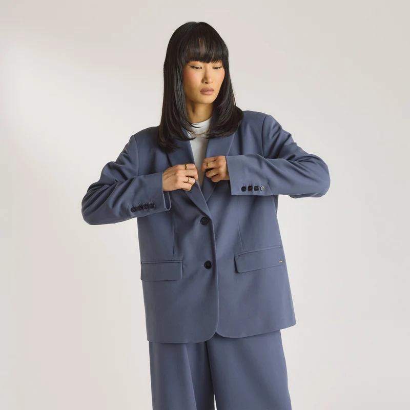 Blazer Oversize - Bleu