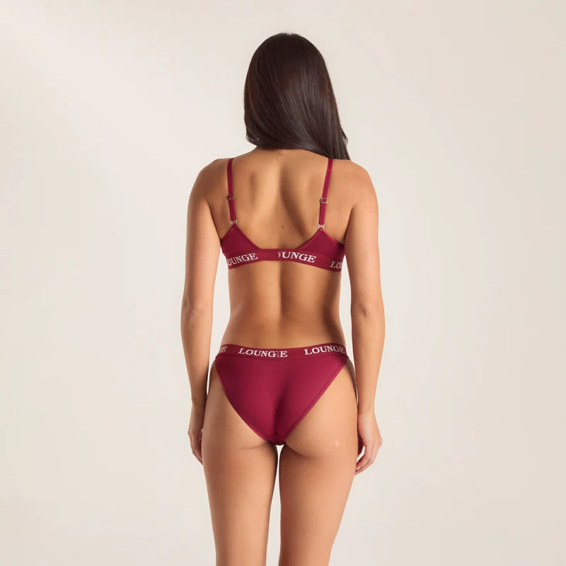 Bamboo Triangle Soutien-Gorge - Bordeaux