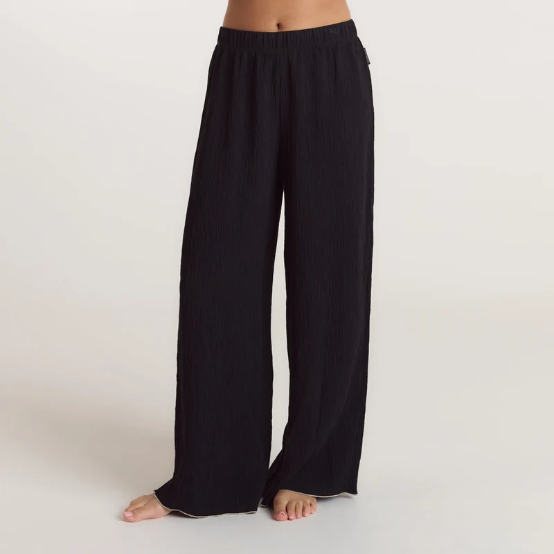 Pantalon de Pyjama Crinkle - Noir