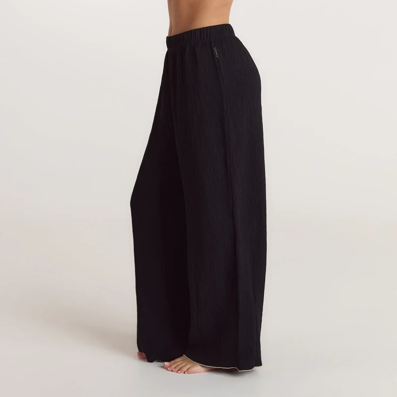 Pantalon de Pyjama Crinkle - Noir