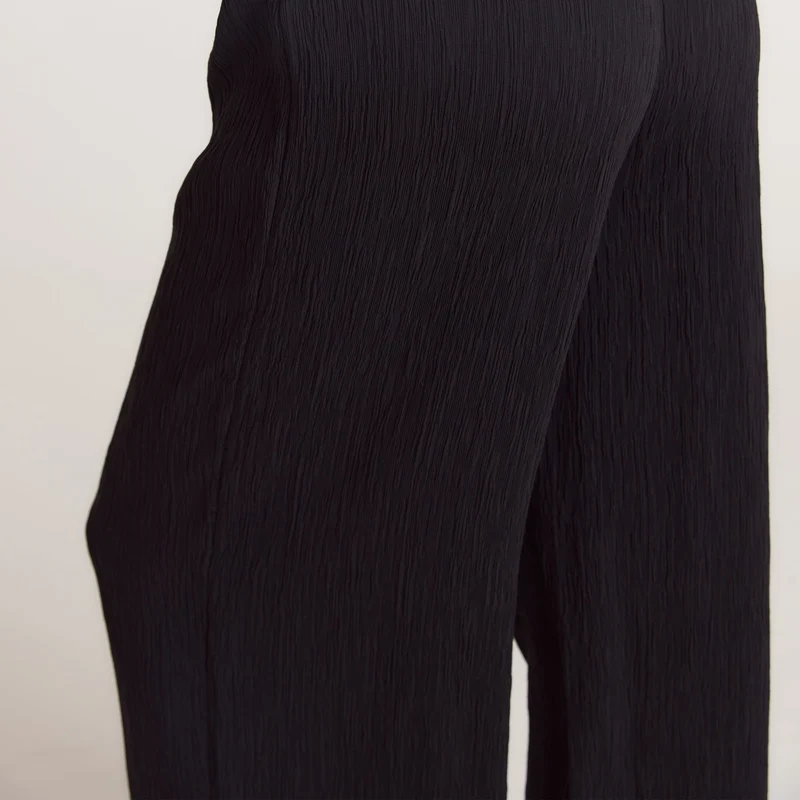 Pantalon de Pyjama Crinkle - Noir