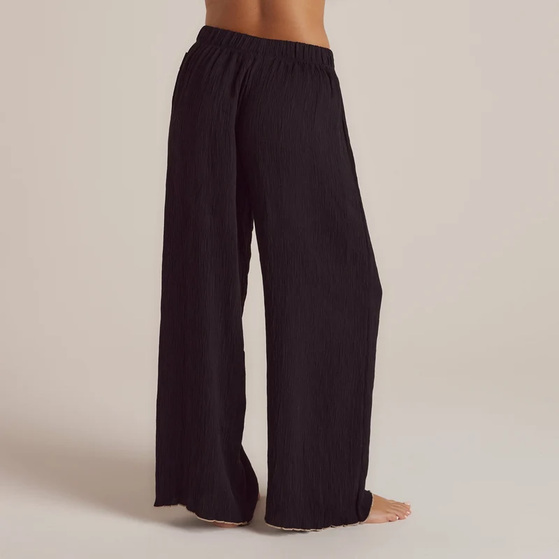Pantalon de Pyjama Crinkle - Noir