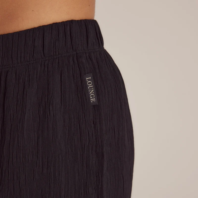 Pantalon de Pyjama Crinkle - Noir