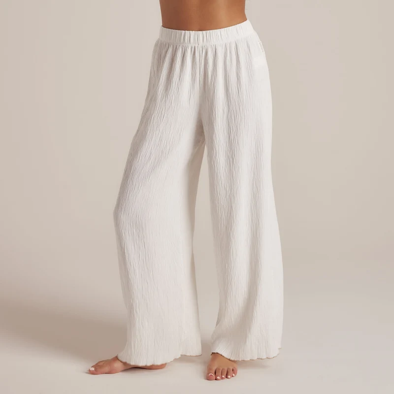 Pantalon de Pyjama Crinkle - Blanc