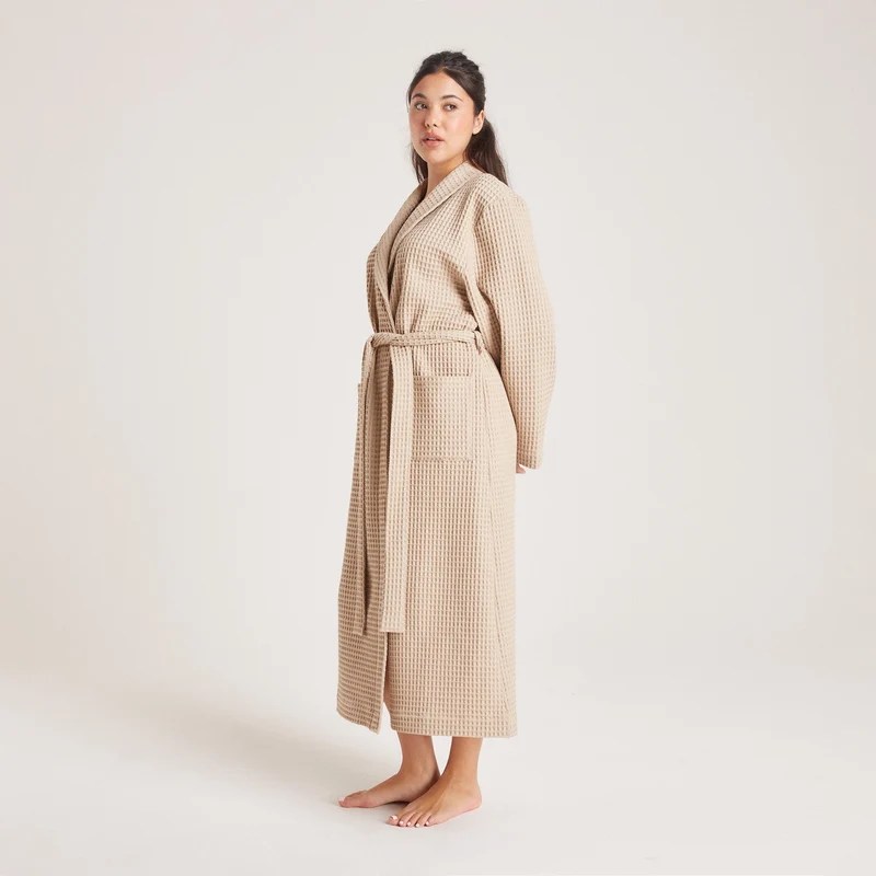 Robe de Chambre Waffle - Vison