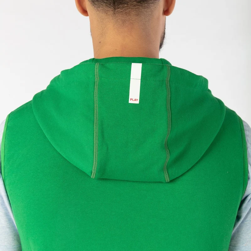 Doudoune sans manches vert gazon SBPLAY