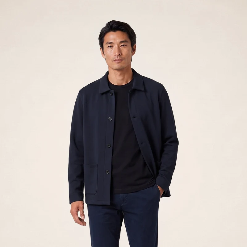 Veste worker stretch bleu marine foncé Waël