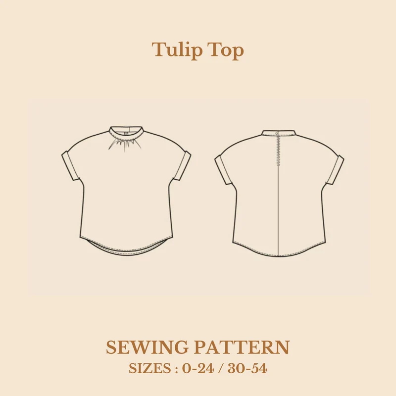PATRON DE COUTURE PDF | Haut Tulip | Wardrobe by Me