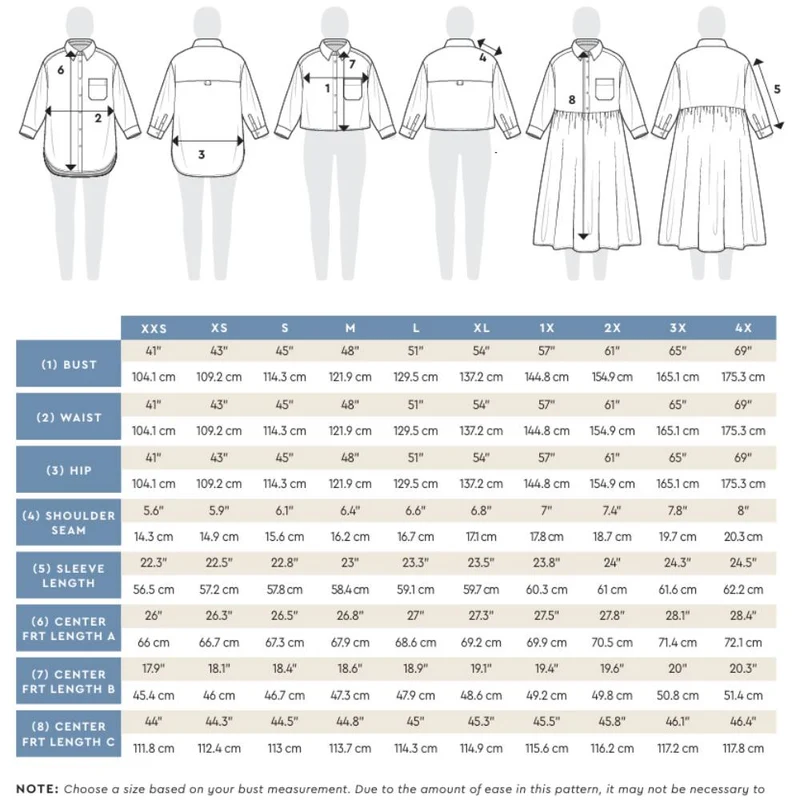 PATRON DE COUTURE PDF | Chemise Jenna Button-Up | Closet Core