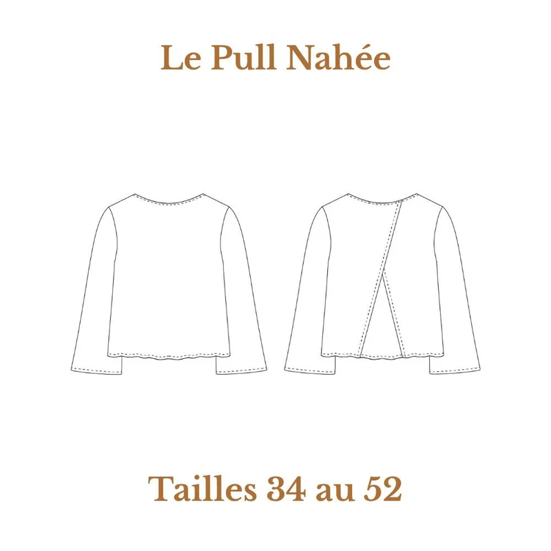 PATRON DE COUTURE PDF | Chandail Nahée | Cha’Coud | FRANÇAIS SEULEMENT