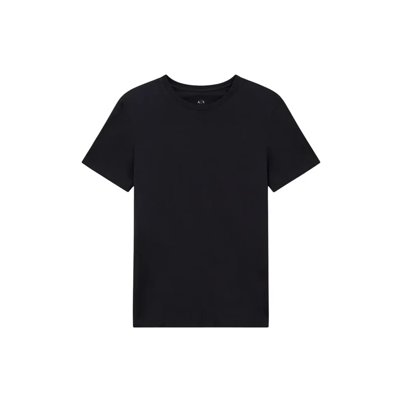T-shirt pour Homme Armani Exchange Bleu Col Rond 100% Coton