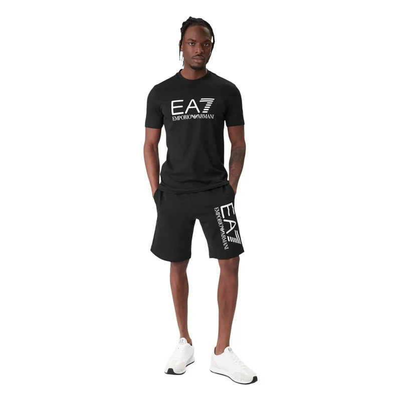 T-shirt à Imprimé en Coton Noir pour Hommes EA7 7M001412 AF22264 Découvrez