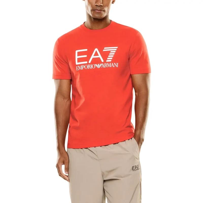 T-shirt à Imprimé en Coton Noir pour Hommes EA7 7M001412 AF22264 Découvrez