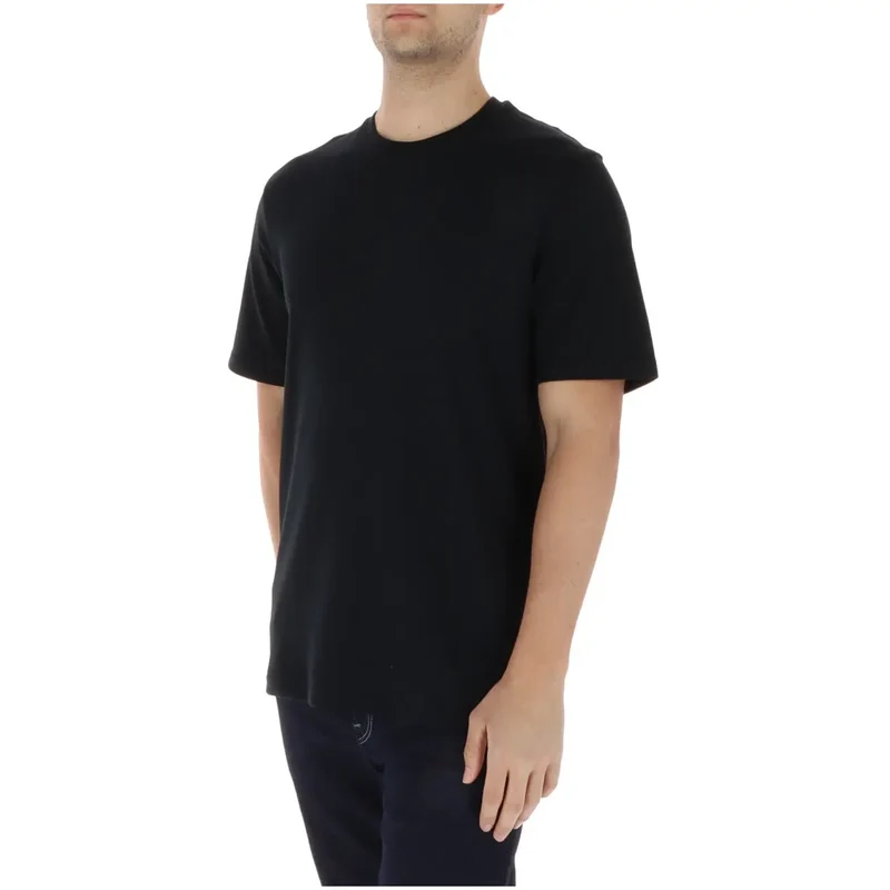 T-shirt pour Hommes Lyle and Scott Noir Coton Élasthanne TS2328V