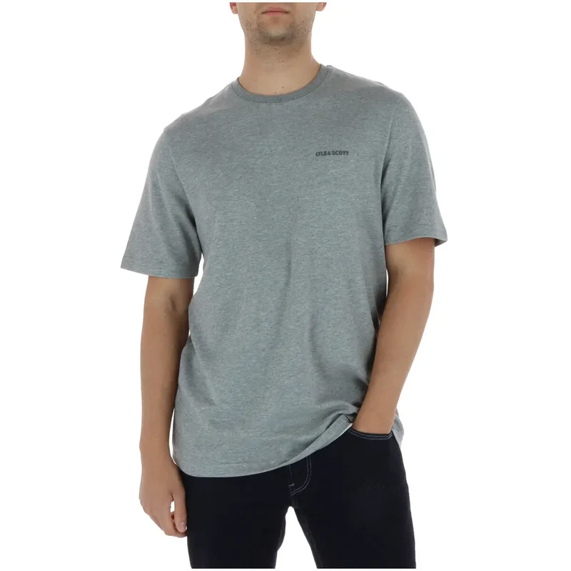 T-shirt pour Hommes Lyle and Scott Noir Coton Élasthanne TS2328V