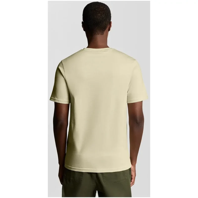 T-shirt pour homme Lyle and Scott Beige Coton Col rond TS2255TON