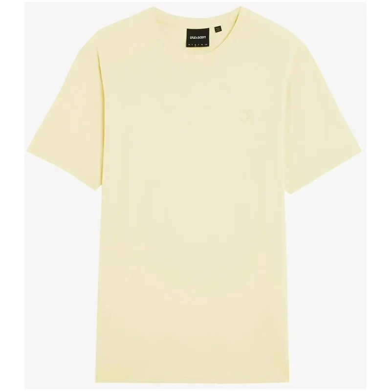 T-shirt pour homme Lyle and Scott Beige Coton Col rond TS2255TON
